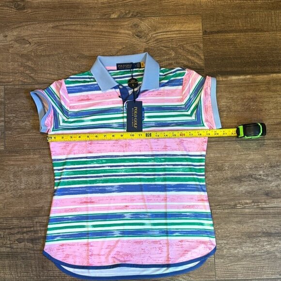 Ralph Lauren Polo Golf Light Weight Airflow Polo Canvas Awn Pink Women's Size M - Picture 12 of 12